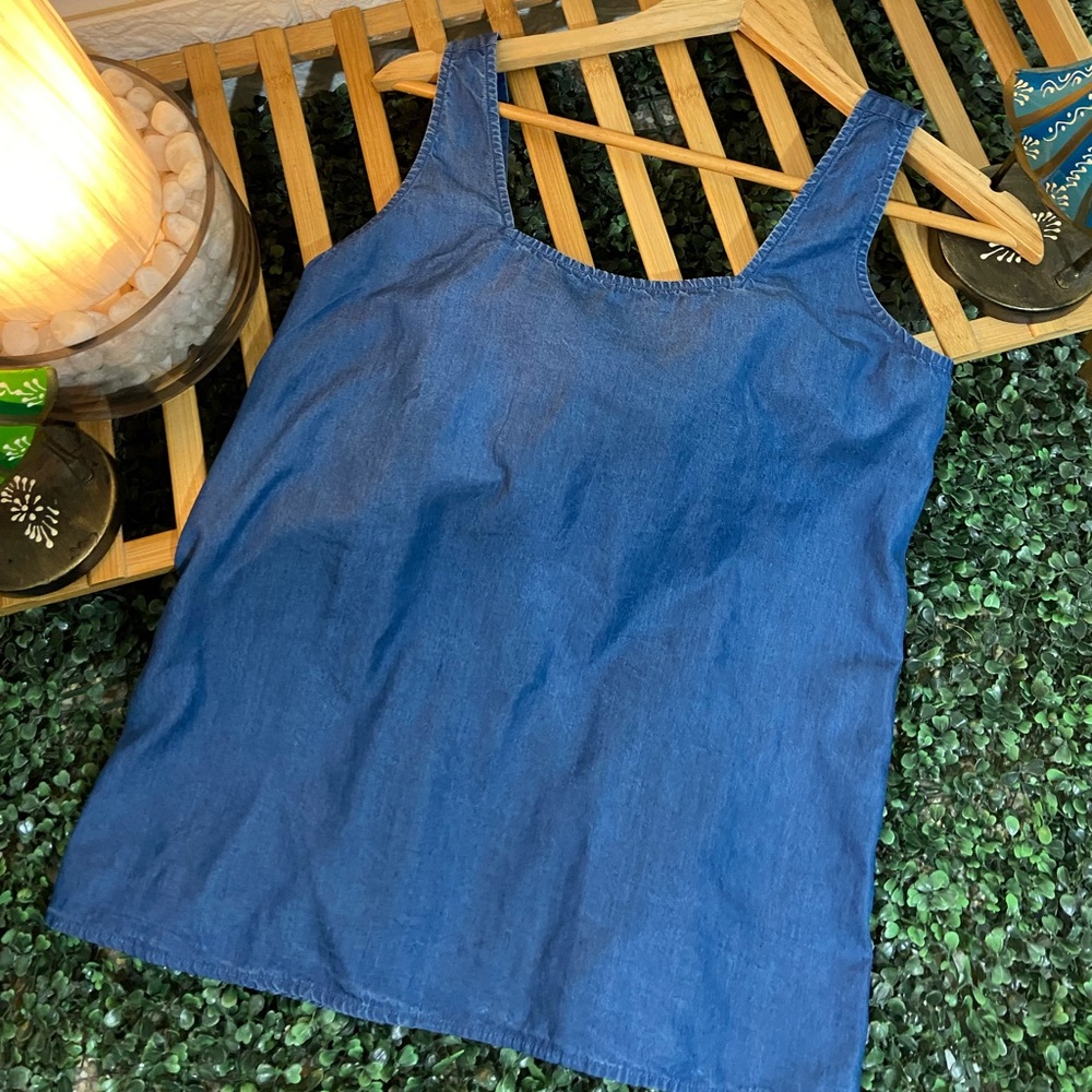 💜LOFT Denim Tops. Size- S (Fit S-M) - Picture 1 of 8